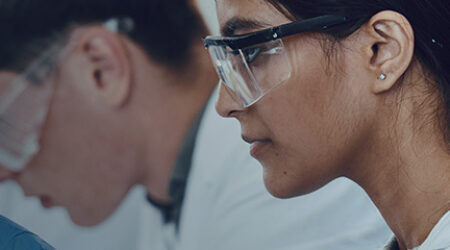 woman working in a lab